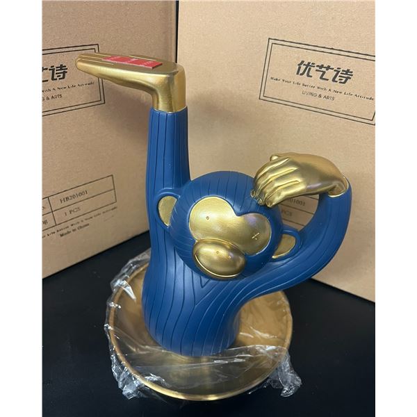 Lot of 2 Monkey Coin/Cookie Holder Ornaments