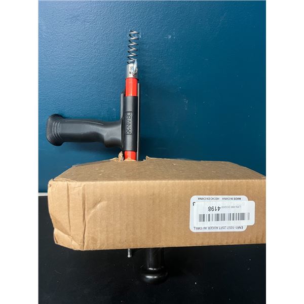 Lot of 1 Drainx Pro Steel Drum Auger w/ Drill Attachment - Drain Snake