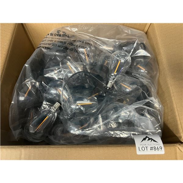 Lot of LED Outdoor String Lights w/ Edison Style Bulbs
