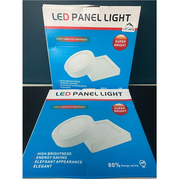 Lot of 2 LED Panel Lights