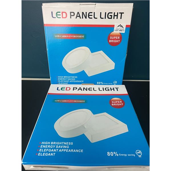 Lot of 2 LED Panel Lights