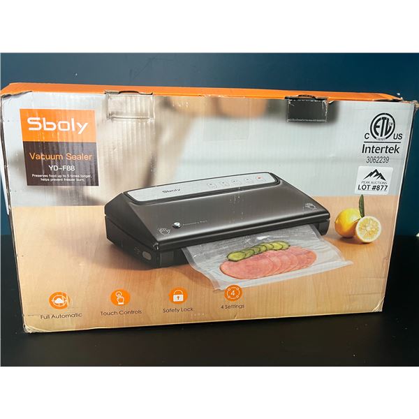 Lot of 1 Sboly Vacuum Sealer Machine