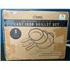 Image 2 : Lot of Cast Iron Skillet Set - 3Pack