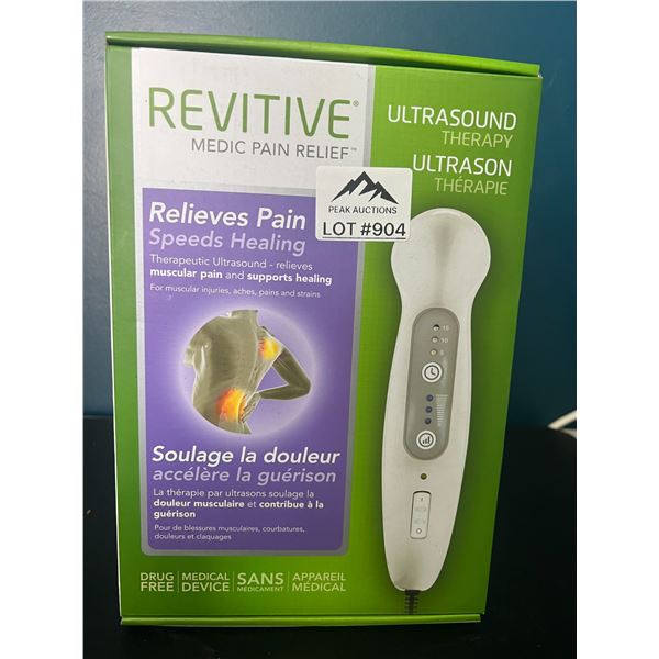 Lot of 1 Revitive Medic Pain Relief Ultrasound Therapy Device