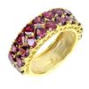 Image 1 : Natural Heart Rhodolite Garnet  Ring