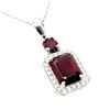 Image 1 : Natural Untreated Mozambique Garnet Necklace