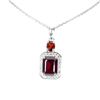 Image 2 : Natural Untreated Mozambique Garnet Necklace