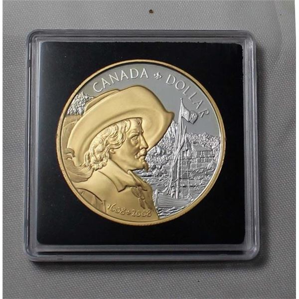 Canada Dollar 2008 400th Anniversary of Quebec Gold Plated