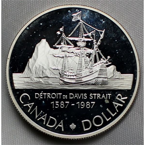 Canada Dollar 1987 Davis Strait Proof