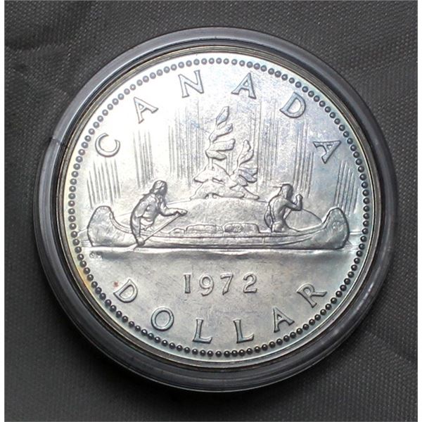 Canada Dollar 1972 Silver Voyageur Design