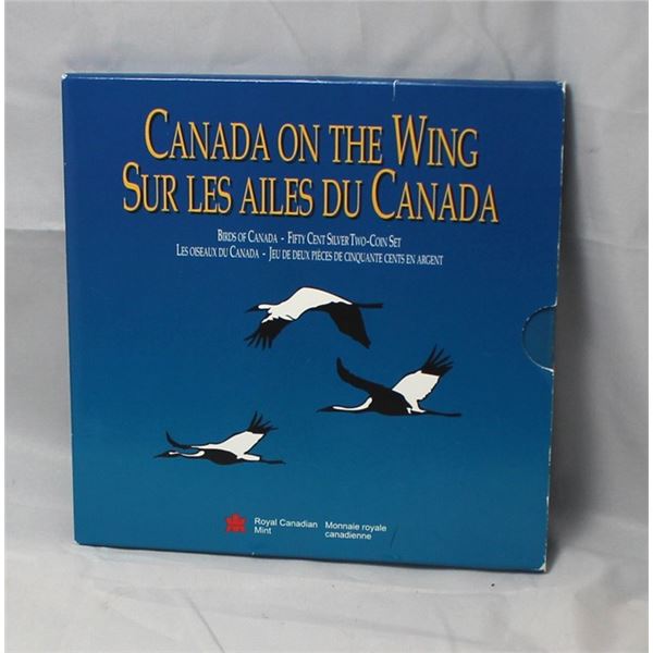 Birds of Canada 1995 2 coin sets Atlantic Puffin & Whooping Crane