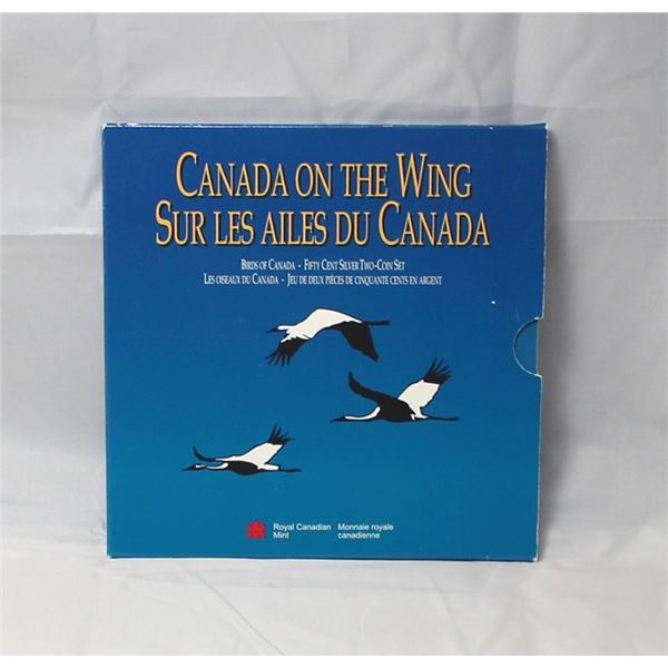 Birds of Canada 1995 2 coin sets Gray Jay & White-Tailed Ptarmigan