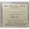 Image 4 : ICCS CAN 1946 $1 AU55