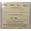 Image 4 : ICCS CAN 1936 $1 MS63