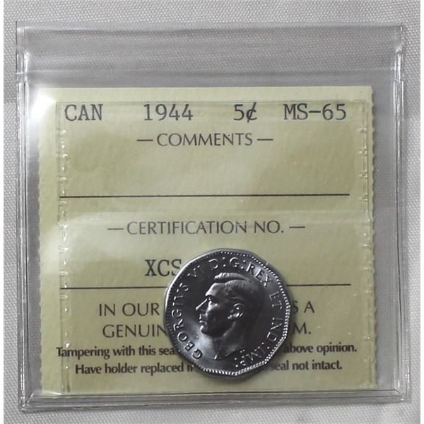 ICCS CAN 1944 5C MS65