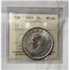 Image 1 : ICCS CAN 1937 $1 MS-64
