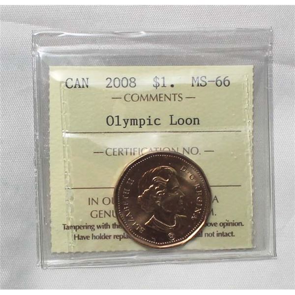 ICCS CAN 2008 1$ MS-66