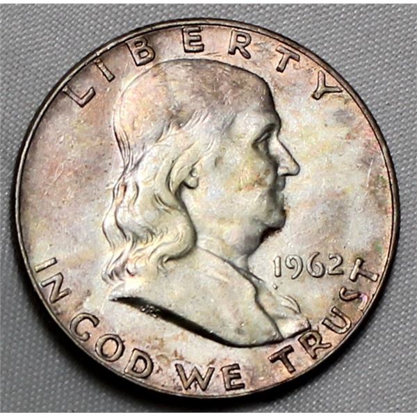 USA 1962D Franklin Half Dollar
