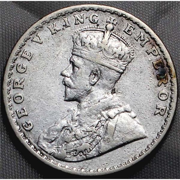 British India George V 1917 Rupee