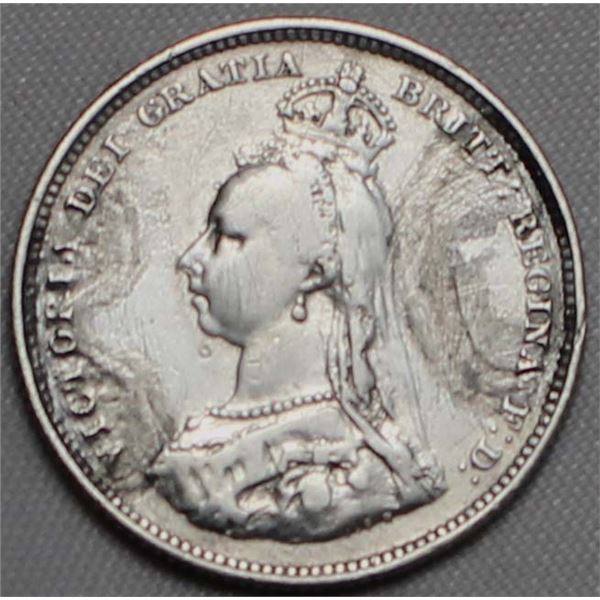 Great Britain Victoria 1887 Shilling