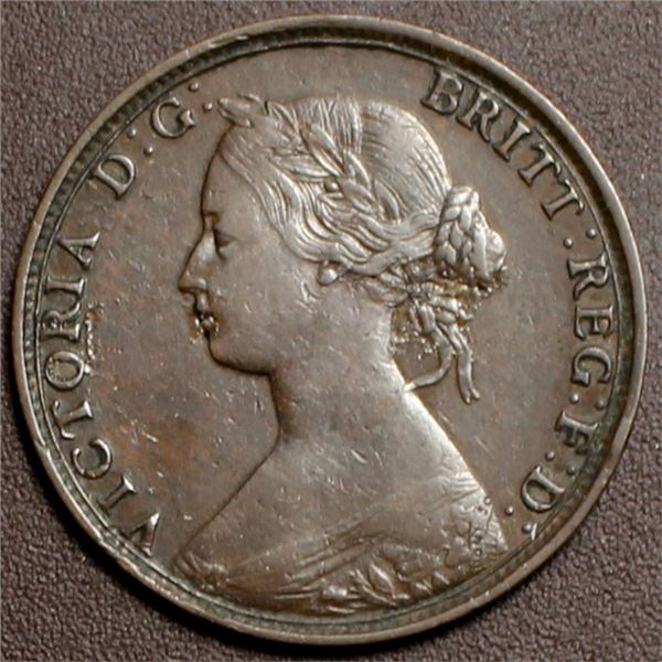 Great Britain Victoria Half Penny 1862