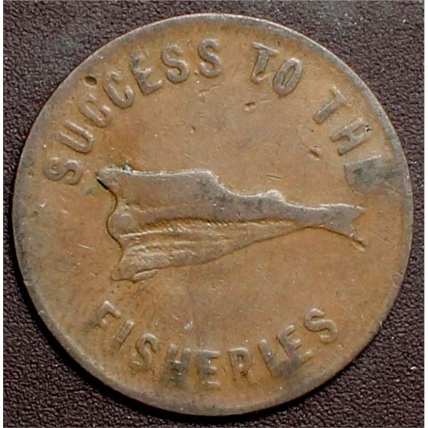Canada PEI Speed the Plough Success to the Fisheries Token PE-5B1 Br917