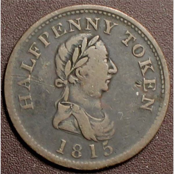 Canada NS 1815 Payable by Hosterman & Etter Half Penny Token NS-10B1 Br883
