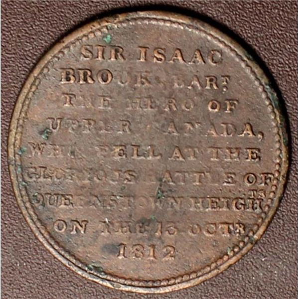 Canada UC Sir Isaac Brook Bart Token UC-5A1 Br723