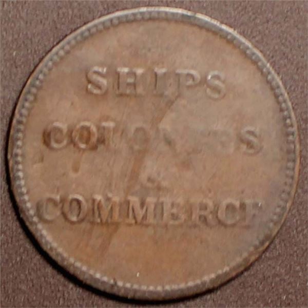 Canada PEI Ships Colonies and Commerce Token PE-10 Br995