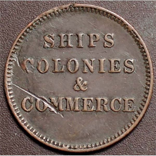 Canada PEI Ships Colonies and Commerce Token PE-10 Br995