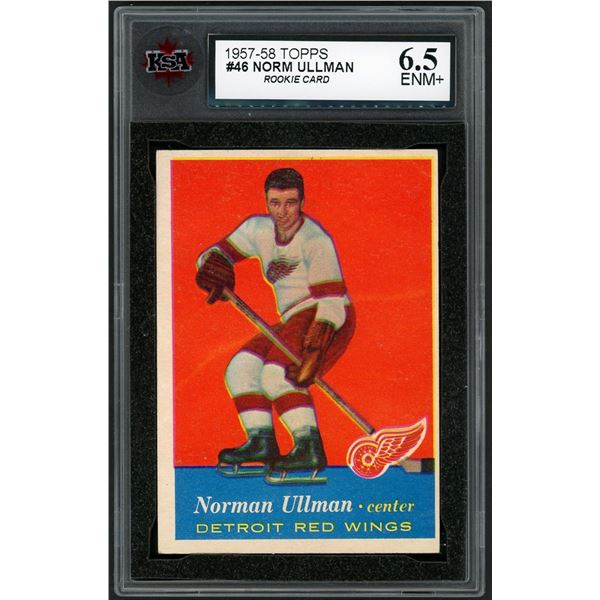 1957-58 Topps #46 Norm Ullman RC (KSA 6.5)