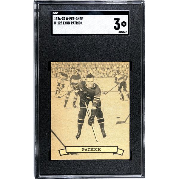 1936-37 O-Pee-Chee Series D #128 Lynn Patrick (SGC 3)