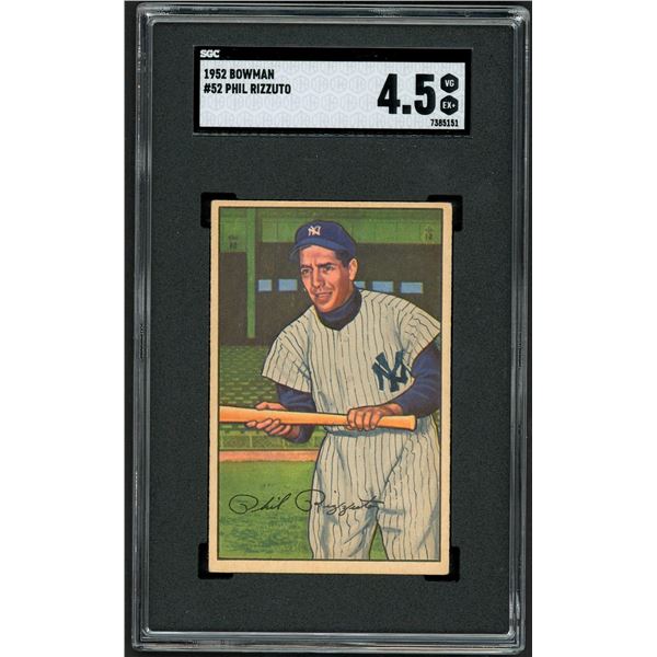 1952 Bowman #52 Phil Rizzuto (SGC 4.5)