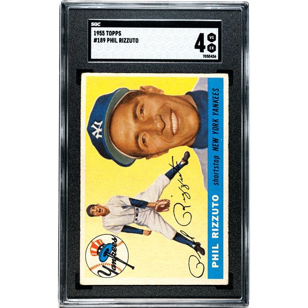 1955 Topps #189 Phil Rizzuto (SGC 4)