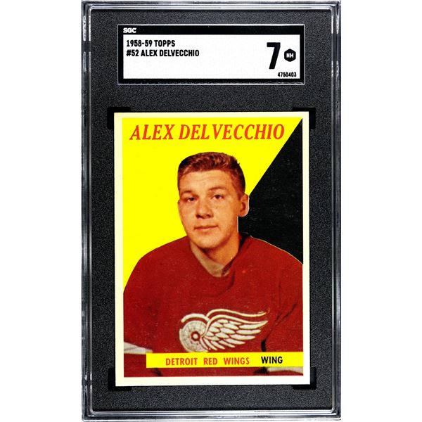 1958-59 Topps #52 Alex Delvecchio (SGC 7)