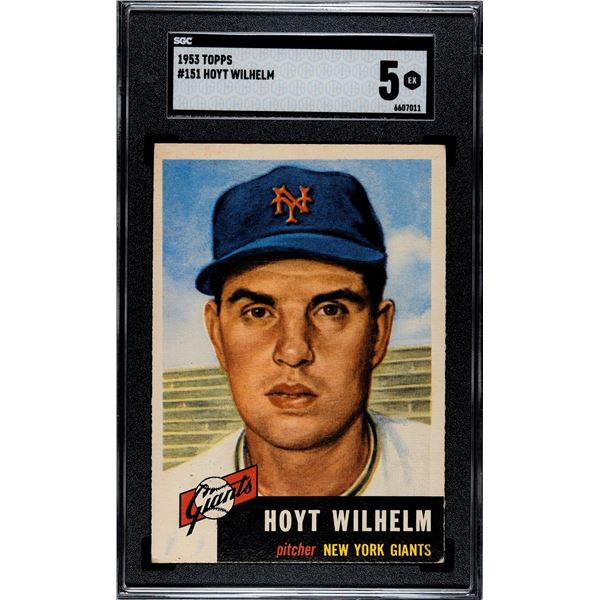 1953 Topps #151 Hoyt Wilhelm (SGC 5)