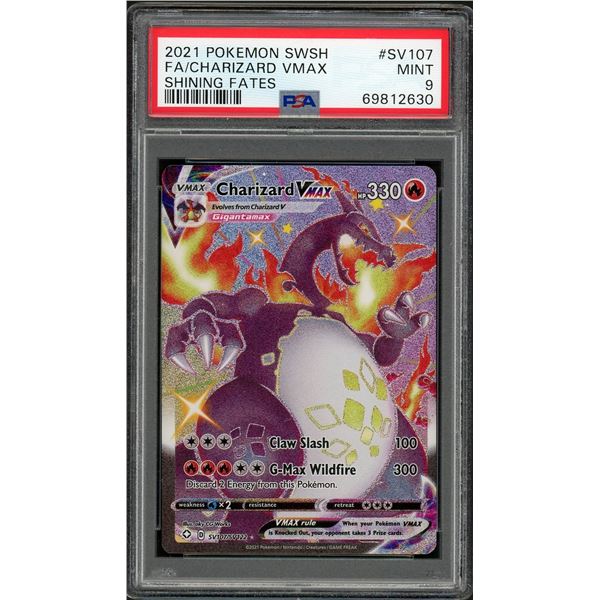 Pokemon: 2021 FA Charizard VMAX Shining Fates (PSA 9) MINT