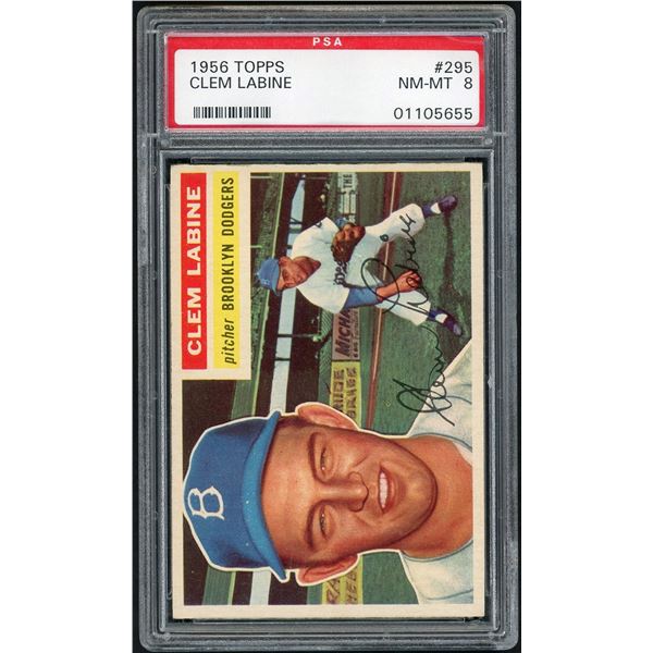 1956 Topps #295 Clem Labine (PSA 8)