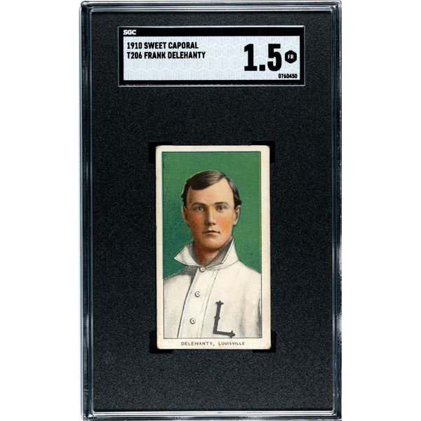 1909-11 T206 #123 Frank Delehanty (SGC 1.5)