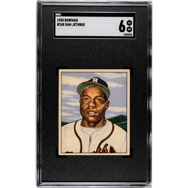 1950 Bowman #248 Sam Jethroe RC (SGC 6)
