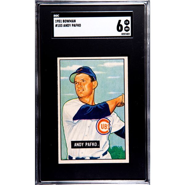 1951 Bowman #103 Andy Pafko (SGC 6)