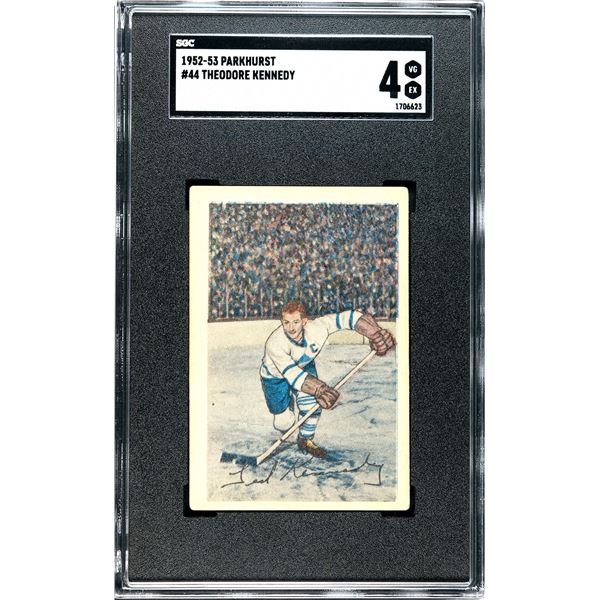 1952-53 Parkhurst #44 Ted Kennedy (SGC 4)
