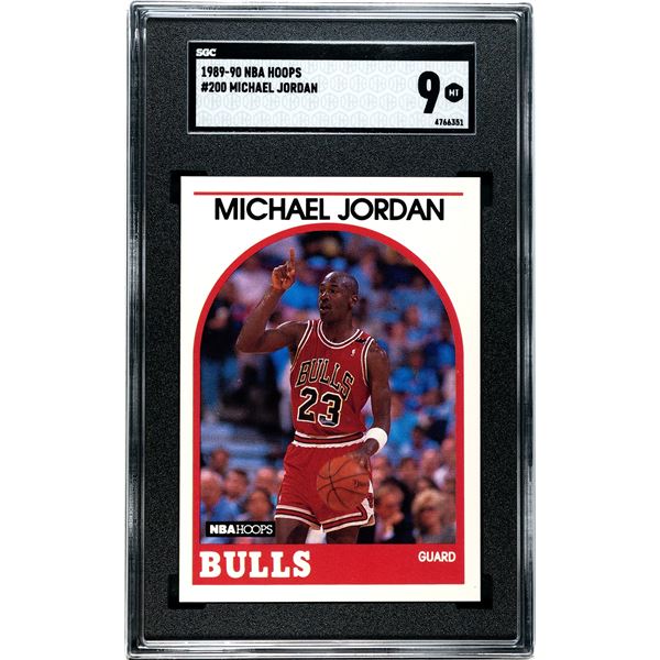 1989-90 NBA Hoops #200 Michael Jordan (SGC 9)