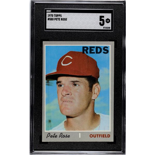 1970 Topps #580 Pete Rose (SGC 5)