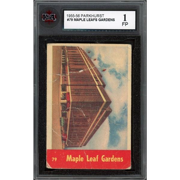 1955-56 Parkhurst #79 Maple Leaf Gardens (KSA 1)