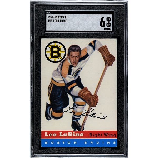 1954-55 Topps #19 Leo Labine (SGC 6)