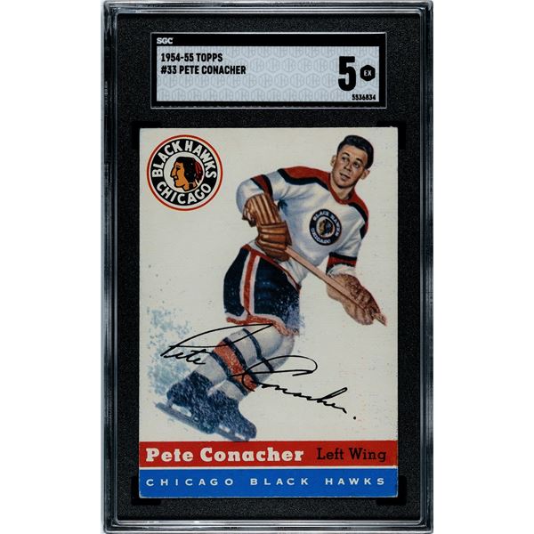 1954-55 Topps #33 Pete Conacher (SGC 5)