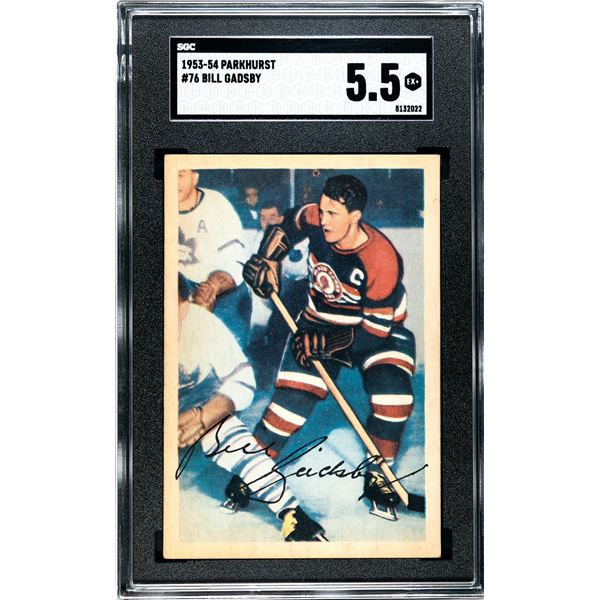 1953-54 Parkhurst #76 Bill Gadsby (SGC 5.5)