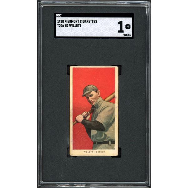 1909-11 T206 #513 Ed Willett (SGC 1)