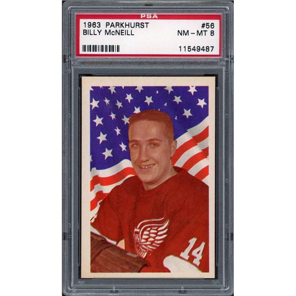 1963-64 Parkhurst #56 Billy McNeil (PSA 8)